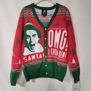Elf Long Sleeve Sweater" omg! i know him'' men's medium